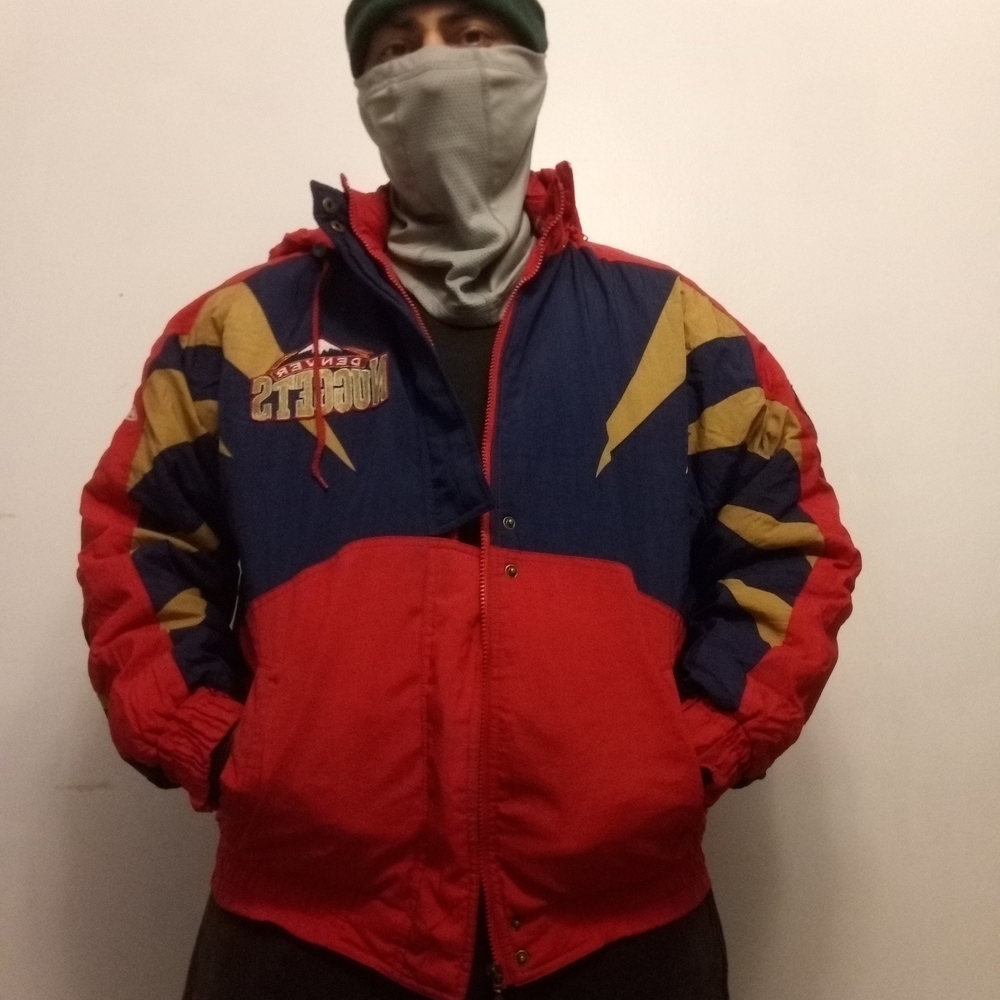 Vintage Red and Blue Men's Jacket